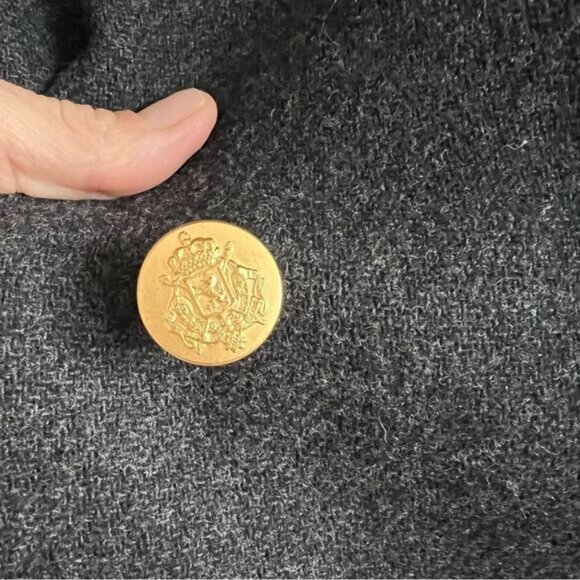 J. Crew Stadium Cloth Nello Gori Double Breasted Wool Pea Coat - Picture 4 of 14